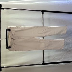 Straight Leg White Denim Jeans